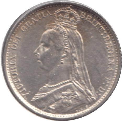 1887 SIXPENCE ( UNC ) - Sixpence - Cambridgeshire Coins