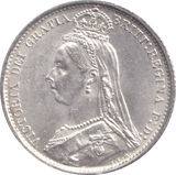 1887 SIXPENCE ( UNC ) - SIXPENCE - Cambridgeshire Coins