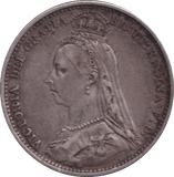 1887 SIXPENCE ( VF ) - SIXPENCE - Cambridgeshire Coins