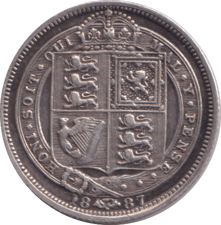 1887 SIXPENCE ( VF ) - SIXPENCE - Cambridgeshire Coins
