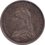 1887 SIXPENCE ( VF ) - SIXPENCE - Cambridgeshire Coins