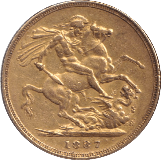 1887 SOVEREIGN ( GVF ) - HALF SOVEREIGN - Cambridgeshire Coins