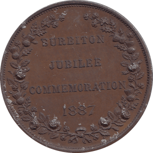 1887 SURBITON JUBILEE COMMEMORATION - WORLD COINS - Cambridgeshire Coins