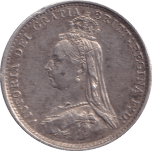 1887 THREEPENCE ( AUNC ) - Threepence - Cambridgeshire Coins