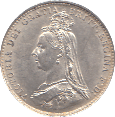 1887 THREEPENCE ( BU ) - THREEPENCE - Cambridgeshire Coins