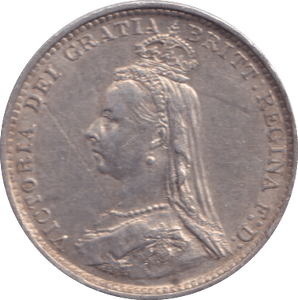 1887 THREEPENCE ( EF ) - THREEPENCE - Cambridgeshire Coins