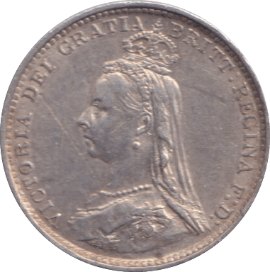 1887 THREEPENCE ( EF ) - THREEPENCE - Cambridgeshire Coins