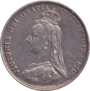 1887 THREEPENCE ( EF ) - Threepence - Cambridgeshire Coins