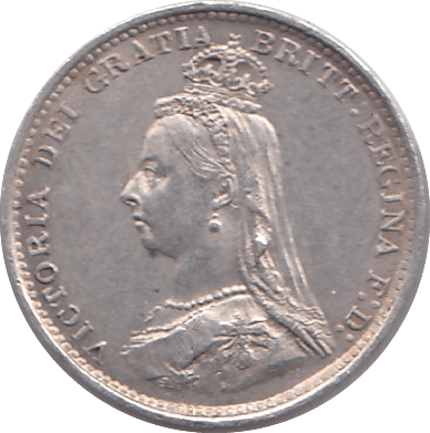 1887 THREEPENCE ( EF ) - THREEPENCE - Cambridgeshire Coins