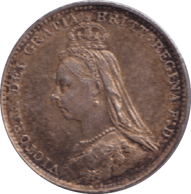 1887 THREEPENCE ( EF ) - THREEPENCE - Cambridgeshire Coins