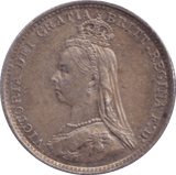 1887 THREEPENCE ( EF ) - Threepence - Cambridgeshire Coins