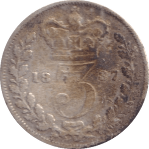 1887 THREEPENCE ( FAIR ) - Threepence - Cambridgeshire Coins