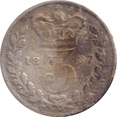 1887 THREEPENCE ( FAIR ) - Threepence - Cambridgeshire Coins