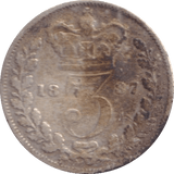 1887 THREEPENCE ( FAIR ) - Threepence - Cambridgeshire Coins