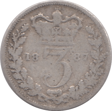 1887 THREEPENCE ( FAIR ) - THREEPENCE - Cambridgeshire Coins