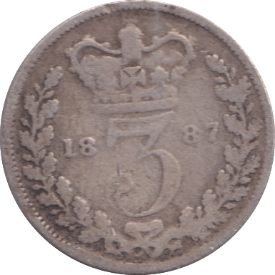 1887 THREEPENCE ( FAIR ) - Threepence - Cambridgeshire Coins