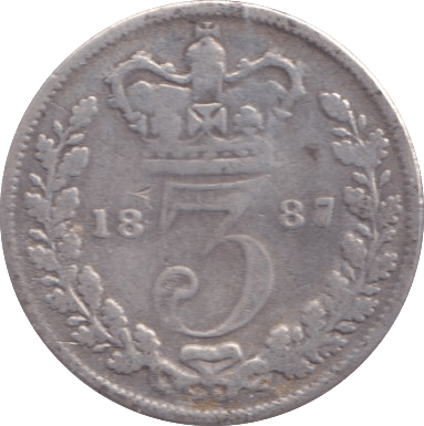 1887 THREEPENCE ( FAIR ) - Threepence - Cambridgeshire Coins