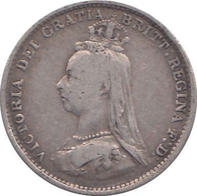1887 THREEPENCE ( FINE ) - THREEPENCE - Cambridgeshire Coins