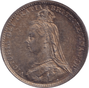 1887 THREEPENCE ( FINE ) - Threepence - Cambridgeshire Coins