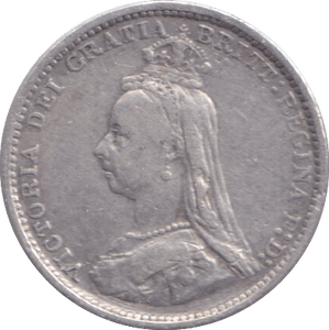 1887 THREEPENCE ( FINE ) - THREEPENCE - Cambridgeshire Coins