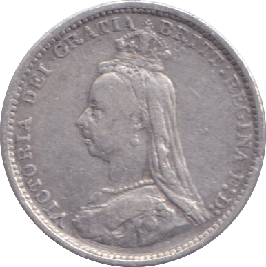 1887 THREEPENCE ( FINE ) - THREEPENCE - Cambridgeshire Coins