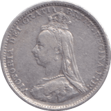 1887 THREEPENCE ( FINE ) - THREEPENCE - Cambridgeshire Coins