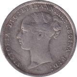1887 THREEPENCE ( FINE ) - Threepence - Cambridgeshire Coins