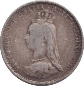 1887 THREEPENCE ( GF ) - THREEPENCE - Cambridgeshire Coins