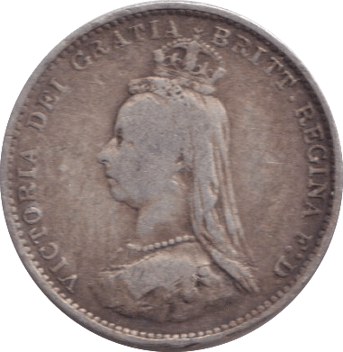 1887 THREEPENCE ( GF ) - THREEPENCE - Cambridgeshire Coins