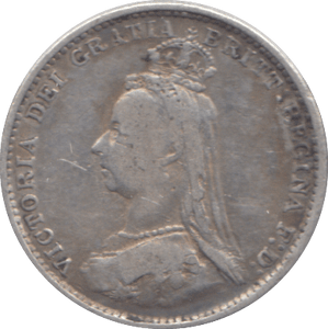 1887 THREEPENCE ( GF ) - THREEPENCE - Cambridgeshire Coins