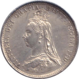 1887 THREEPENCE ( GVF ) - THREEPENCE - Cambridgeshire Coins