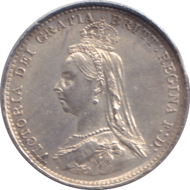 1887 THREEPENCE ( GVF ) - THREEPENCE - Cambridgeshire Coins