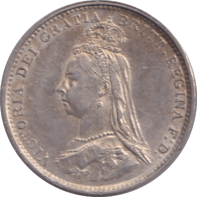 1887 THREEPENCE ( GVF ) - THREEPENCE - Cambridgeshire Coins