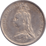 1887 THREEPENCE ( GVF ) - THREEPENCE - Cambridgeshire Coins