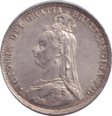 1887 THREEPENCE ( GVF ) - THREEPENCE - Cambridgeshire Coins