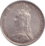 1887 THREEPENCE ( GVF ) - THREEPENCE - Cambridgeshire Coins