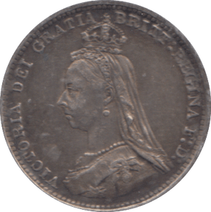 1887 THREEPENCE ( GVF ) - THREEPENCE - Cambridgeshire Coins