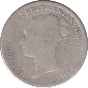 1887 THREEPENCE ( NF ) - THREEPENCE - Cambridgeshire Coins