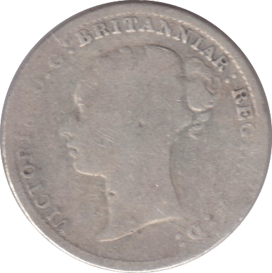 1887 THREEPENCE ( NF ) - THREEPENCE - Cambridgeshire Coins