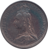 1887 THREEPENCE ( UNC ) 13 - THREEPENCE - Cambridgeshire Coins