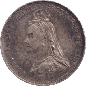 1887 THREEPENCE ( UNC ) 2 - Threepence - Cambridgeshire Coins