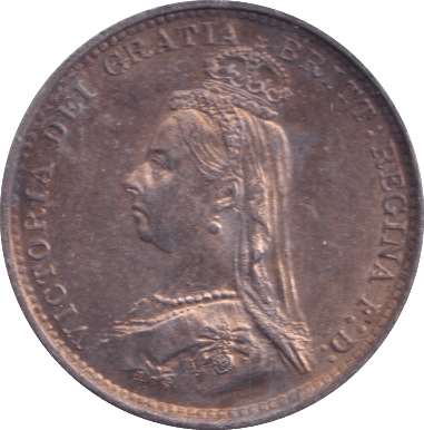 1887 THREEPENCE ( UNC ) - Threepence - Cambridgeshire Coins