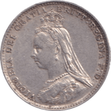 1887 THREEPENCE ( UNC ) - Threepence - Cambridgeshire Coins