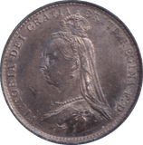 1887 THREEPENCE ( UNC ) - THREEPENCE - Cambridgeshire Coins