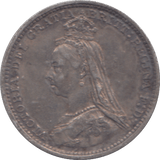 1887 THREEPENCE ( VF ) - THREEPENCE - Cambridgeshire Coins