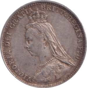 1887 THREEPENCE ( VF ) - Threepence - Cambridgeshire Coins