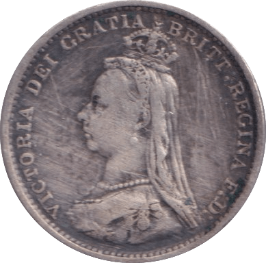 1887 THREEPENCE ( VF ) - Threepence - Cambridgeshire Coins