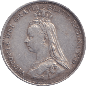 1887 THREEPENCE ( VF ) - THREEPENCE - Cambridgeshire Coins