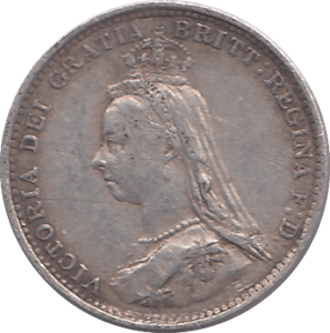 1887 THREEPENCE ( VF ) - THREEPENCE - Cambridgeshire Coins