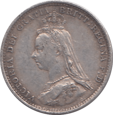 1887 THREEPENCE ( VF ) - THREEPENCE - Cambridgeshire Coins